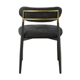Modern European furniture - Kalea Black Upholstered Side Chairs (2) - www.oroa.com