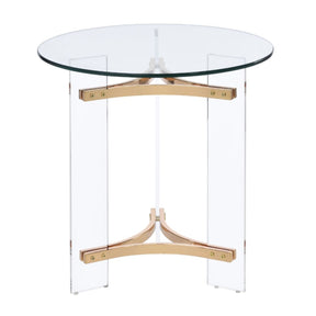 Aurora Gold Round End Table - Catchy - view 1