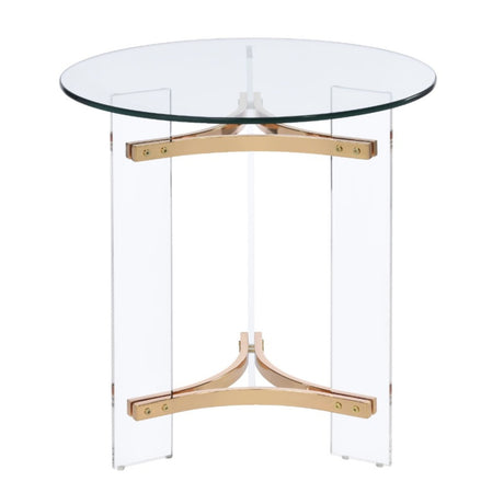 Aurora Gold Round End Table - Catchy - view 1