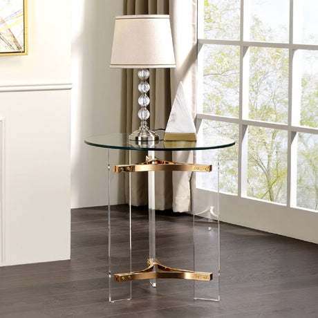 Aurora Gold Round End Table - Catchy - view 2