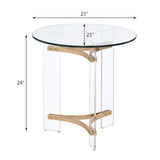 Aurora Gold Round End Table - Catchy - view 4