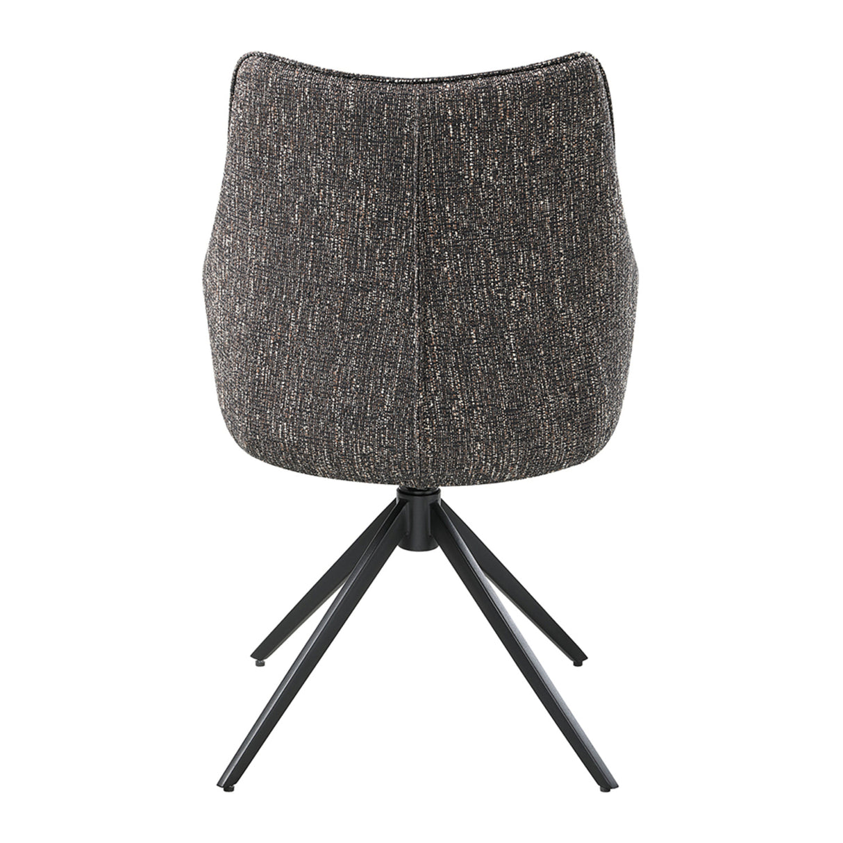 Brown Chenille Upholstered Dining Chair Set (2) | OROA