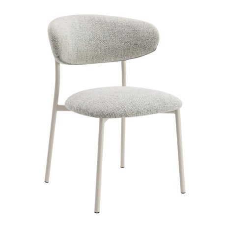 Elysia Light Gray Side Chairs with Curved Back Set (2) - OROA - view 1