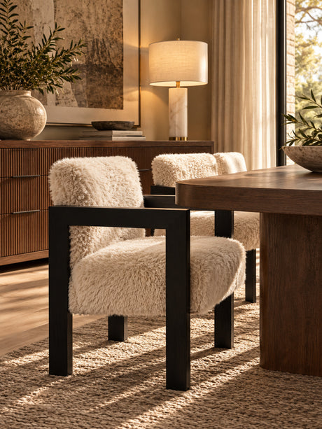 Accent Chair with Wooden Arms | OROA