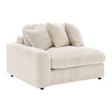 Cassidy Sand Upholstered Sectional Sofa | OROA