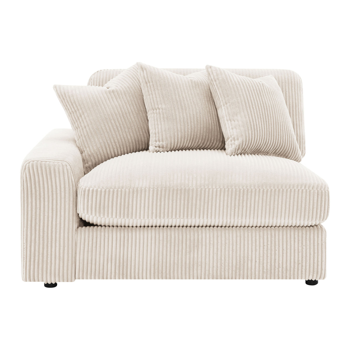 Cassidy Sand Upholstered Sectional Sofa | OROA
