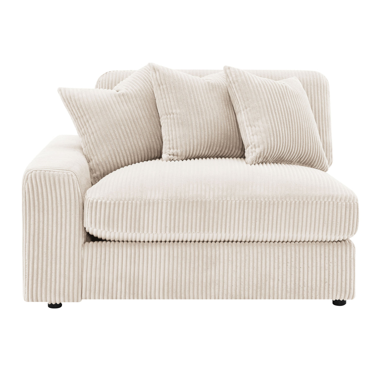 Cassidy Sand Upholstered Sectional Sofa | OROA