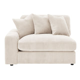 Cassidy Sand Upholstered Sectional Sofa | OROA