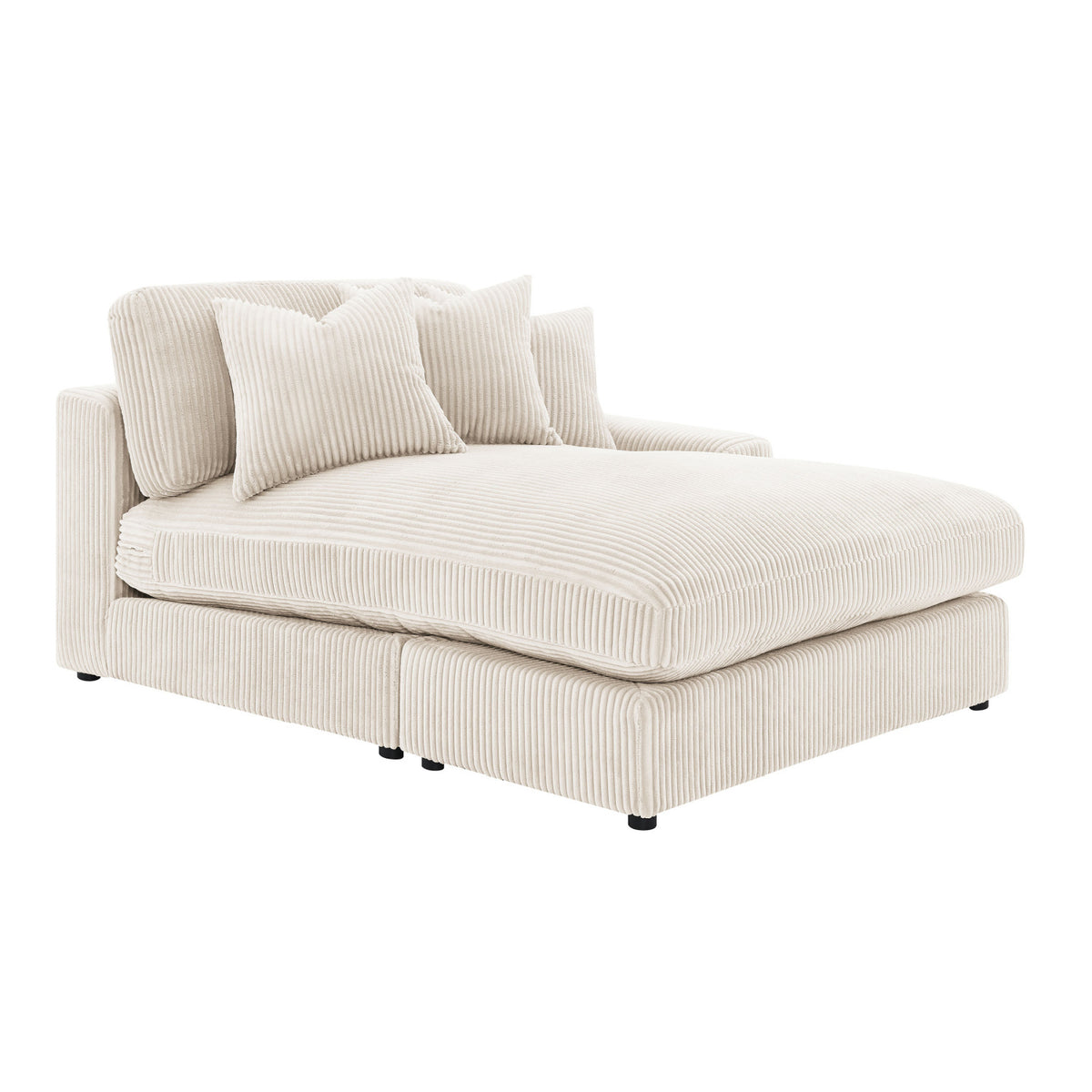 Cassidy Sand Upholstered Sectional Sofa | OROA
