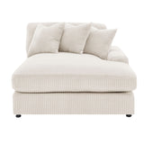 Cassidy Sand Upholstered Sectional Sofa | OROA