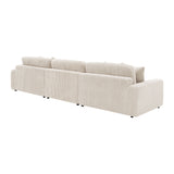 Cassidy Sand Upholstered Sectional Sofa | OROA