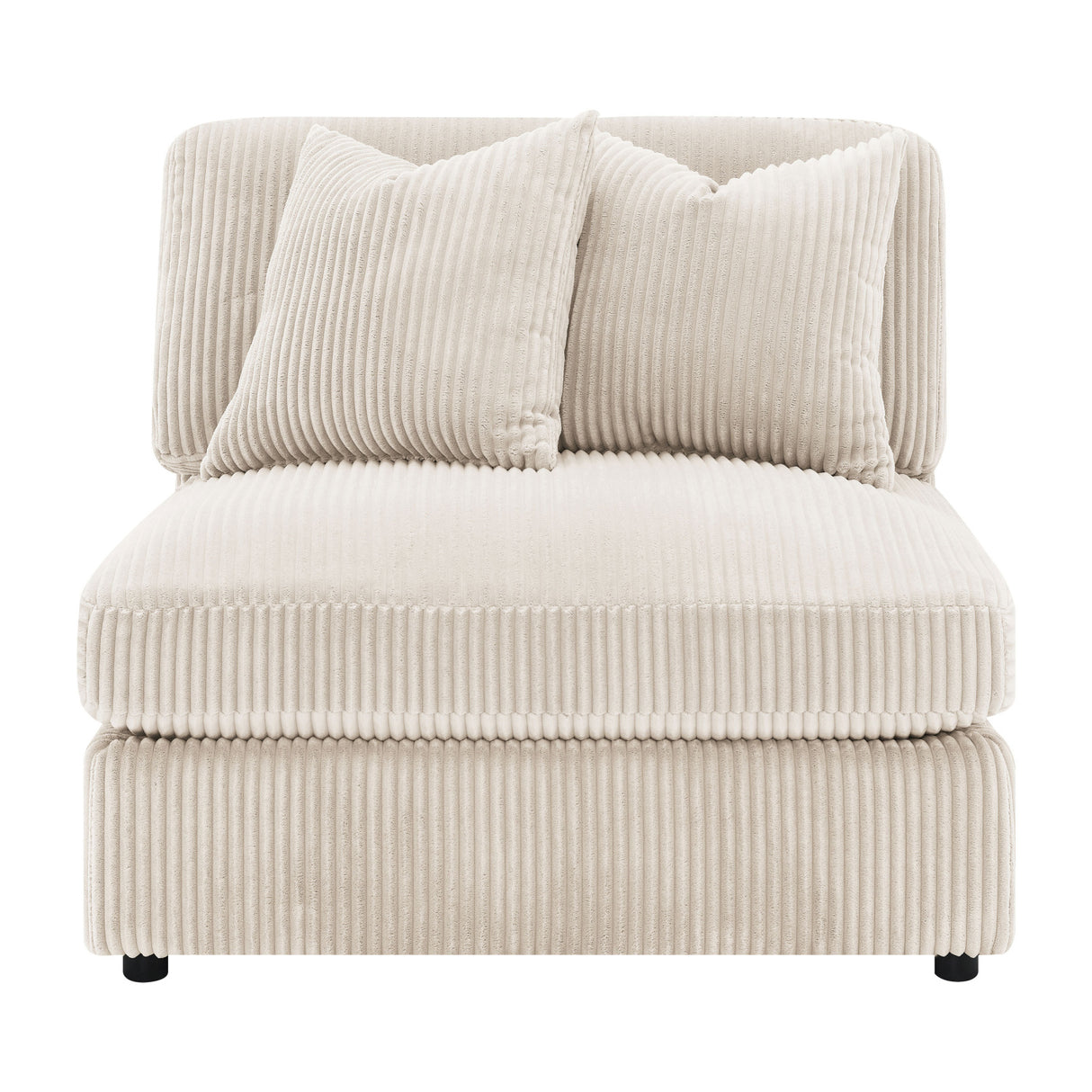 Cassidy Sand Upholstered Sectional Sofa | OROA