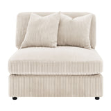 Cassidy Sand Upholstered Sectional Sofa | OROA