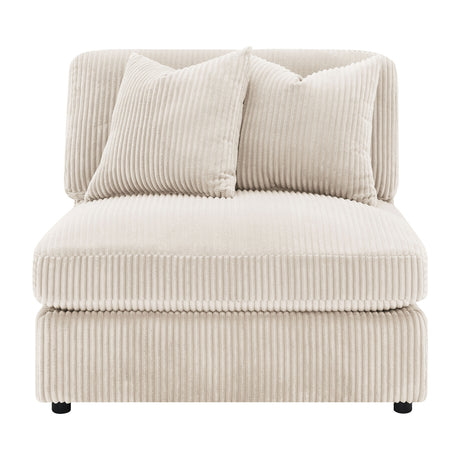Modern European furniture - Cassidy Sand Upholstered Sectional Sofa - www.oroa.com