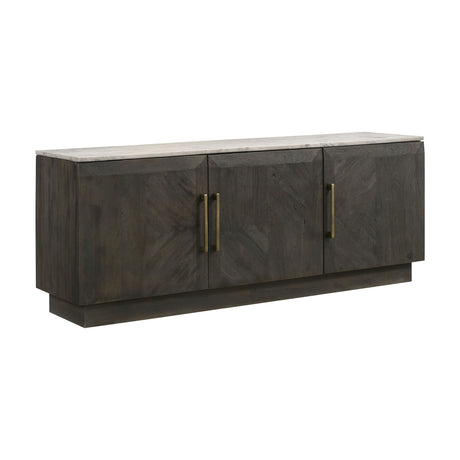 Modern European furniture - Tobacco Grey 3-Door Sideboard Buffet - www.oroa.com