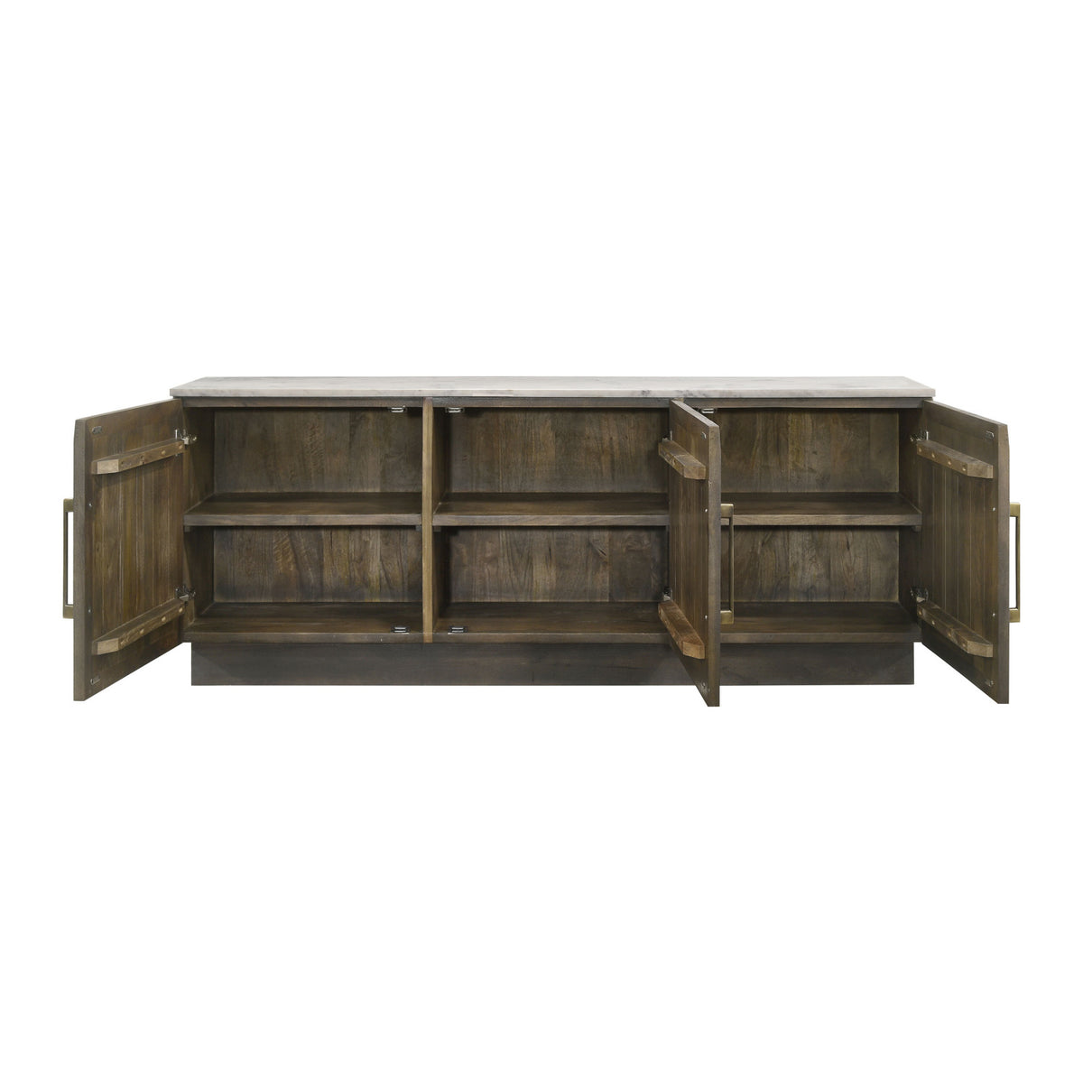 Modern European furniture - Tobacco Grey 3-Door Sideboard Buffet - www.oroa.com
