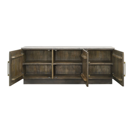 Modern European furniture - Tobacco Grey 3-Door Sideboard Buffet - www.oroa.com