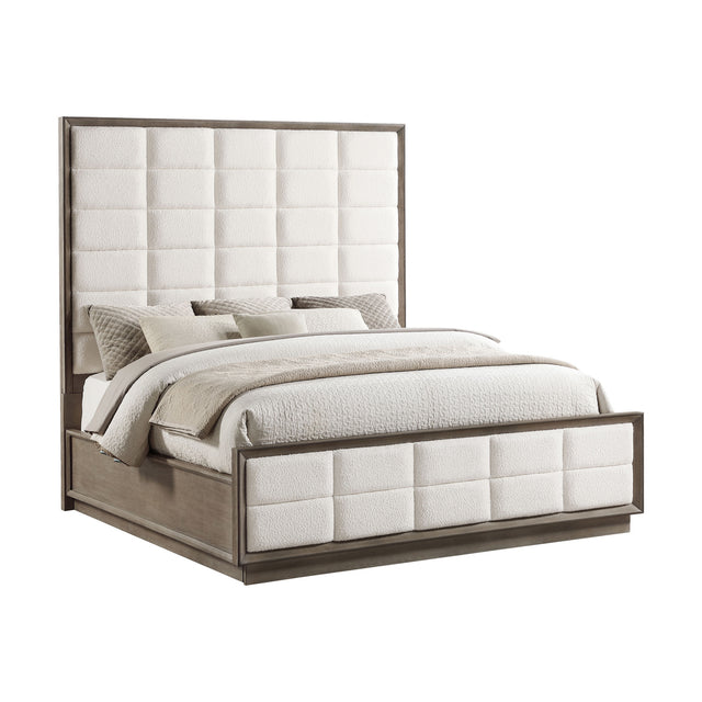Modern European furniture - Tufted Panel Eastern King Bed - www.oroa.com