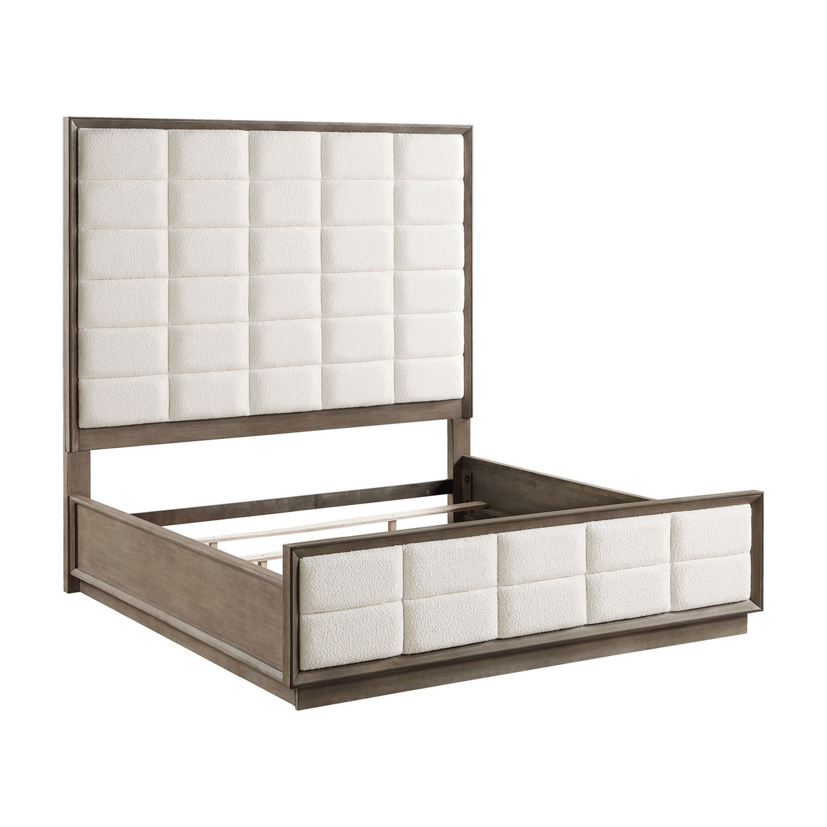 Modern European furniture - Tufted Panel Eastern King Bed - www.oroa.com