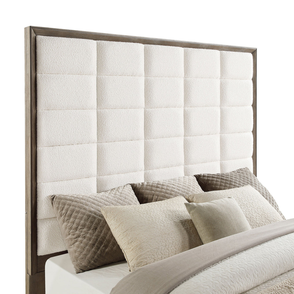 Modern European furniture - Tufted Panel Eastern King Bed - www.oroa.com