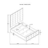 Modern European furniture - Tufted Panel Eastern King Bed - www.oroa.com