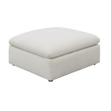 Ivory Upholstered Modular Sectional Sofa and Ottoman | OROA