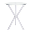 Modern European furniture - Modern Round Clear Bar Table - www.oroa.com