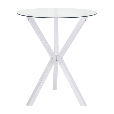 Modern European furniture - Modern Round Clear Bar Table - www.oroa.com