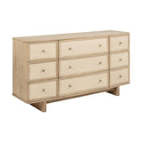 Modern European furniture - Kimpton Beige Oak 4-Piece Eastern King Bed - www.oroa.com