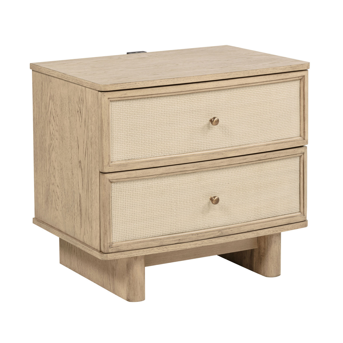 Modern European furniture - Kimpton Beige Oak 4-Piece Eastern King Bed - www.oroa.com