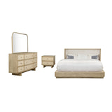 Kimpton Beige Oak 4-Piece Eastern King Bed | OROA