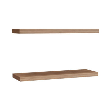 Light Brown Floating Shelves Wall Decor (2) | OROA