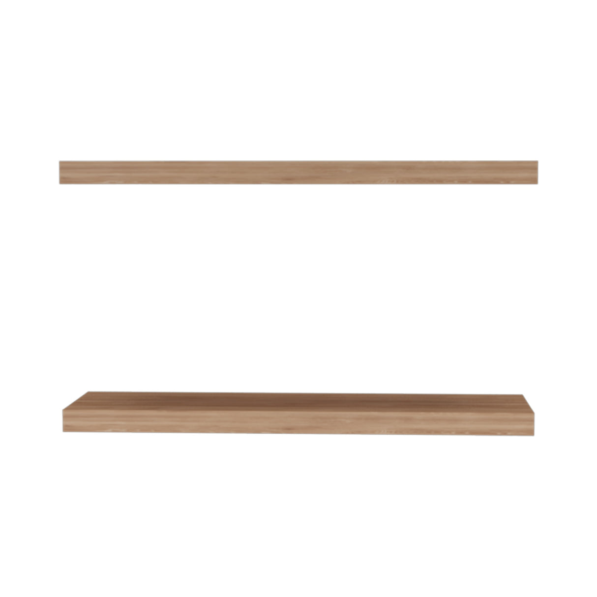 Light Brown Floating Shelves Wall Decor (2) | OROA