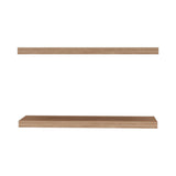 Light Brown Floating Shelves Wall Decor (2) | OROA