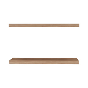 Modern European furniture - Light Brown Floating Shelves Wall Decor (2) - www.oroa.com