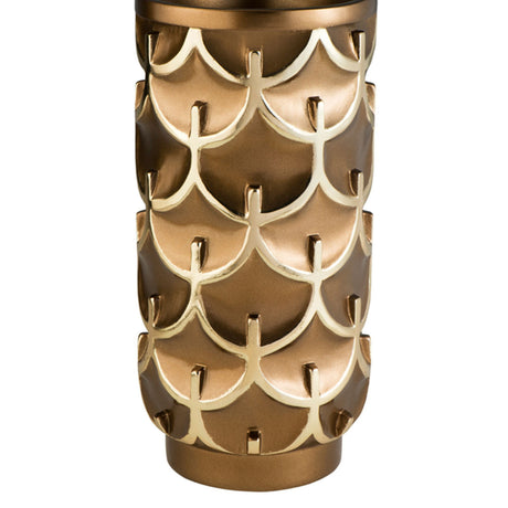 Mystic Owl Golden Polyresin Decorative Vase | OROA