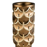 Mystic Owl Golden Polyresin Decorative Vase | OROA