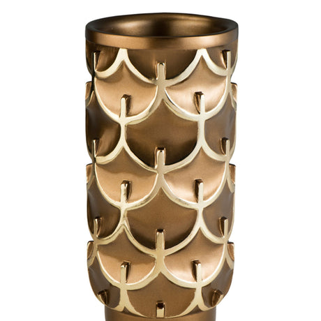 Mystic Owl Golden Polyresin Decorative Vase | OROA