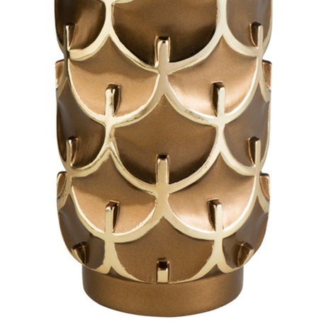 Mystic Owl Golden Polyresin Decorative Vase | OROA