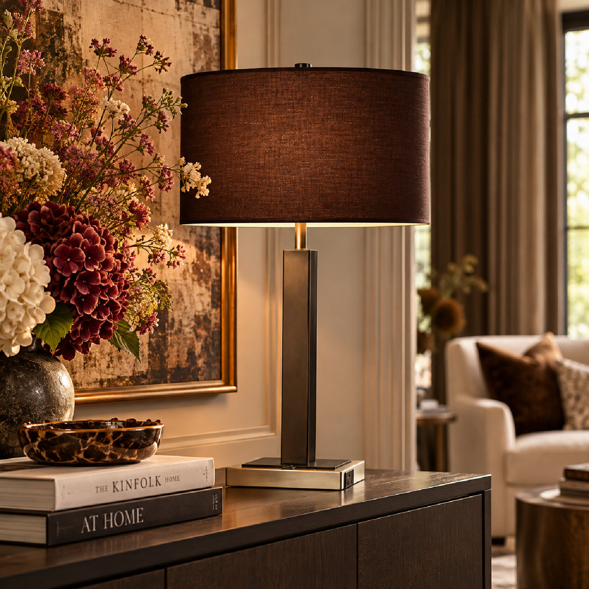 Metal and Polyresin Table Lamp by OROA