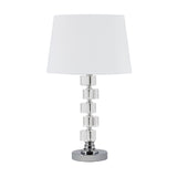 Modern European furniture - Crystal Round Metal Table Lamp - www.oroa.com