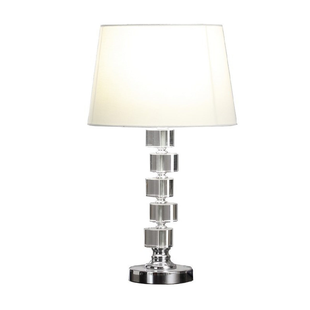 Modern European furniture - Crystal Round Metal Table Lamp - www.oroa.com