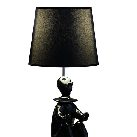 Black Modern Clown Table Lamp by OROA