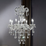 Silver Crystal 8-Led Light Chandelier | OROA