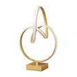Modern European furniture - Abstract Infinity Matte Gold Modern Table Lamp - www.oroa.com