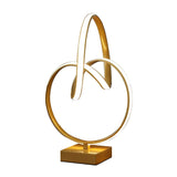 Modern European furniture - Abstract Infinity Matte Gold Modern Table Lamp - www.oroa.com