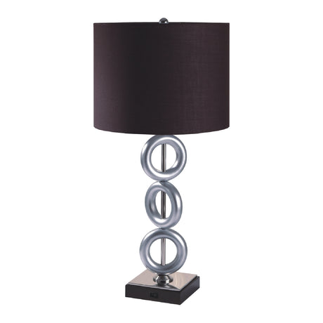 Silver 3-Ring Table Lamps (2) by OROA