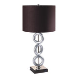 Silver 3-Ring Table Lamps (2) by OROA