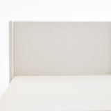 Ivory Upholstered Wingback Bed | OROA
