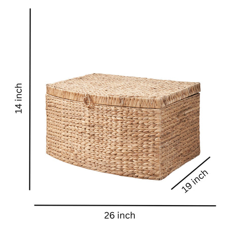 Rectangular Curve Water Hyacinth Trunk | OROA